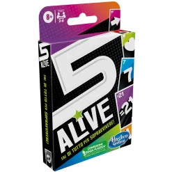 HASBRO GAMING 5 alive, gioco di carte veloce per famiglie, dagli 8 anni in su, per 2-6 giocatori> Giochi Di Società Per Bambini