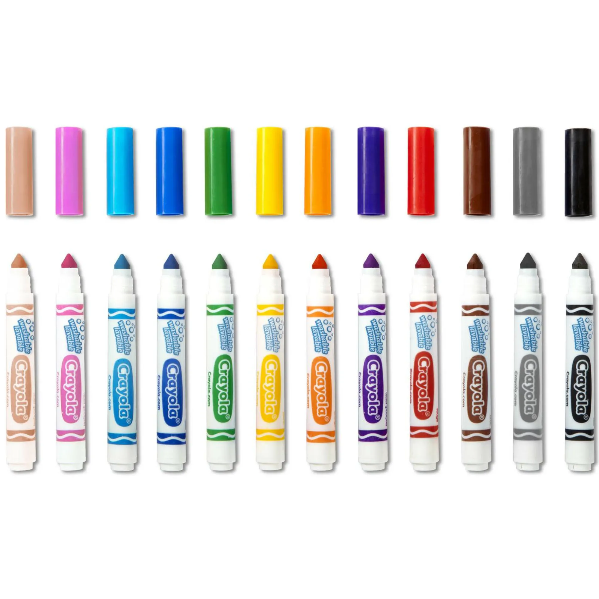 CRAYOLA 12 colori fibra lavabilissimi> Cancelleria E Accessori