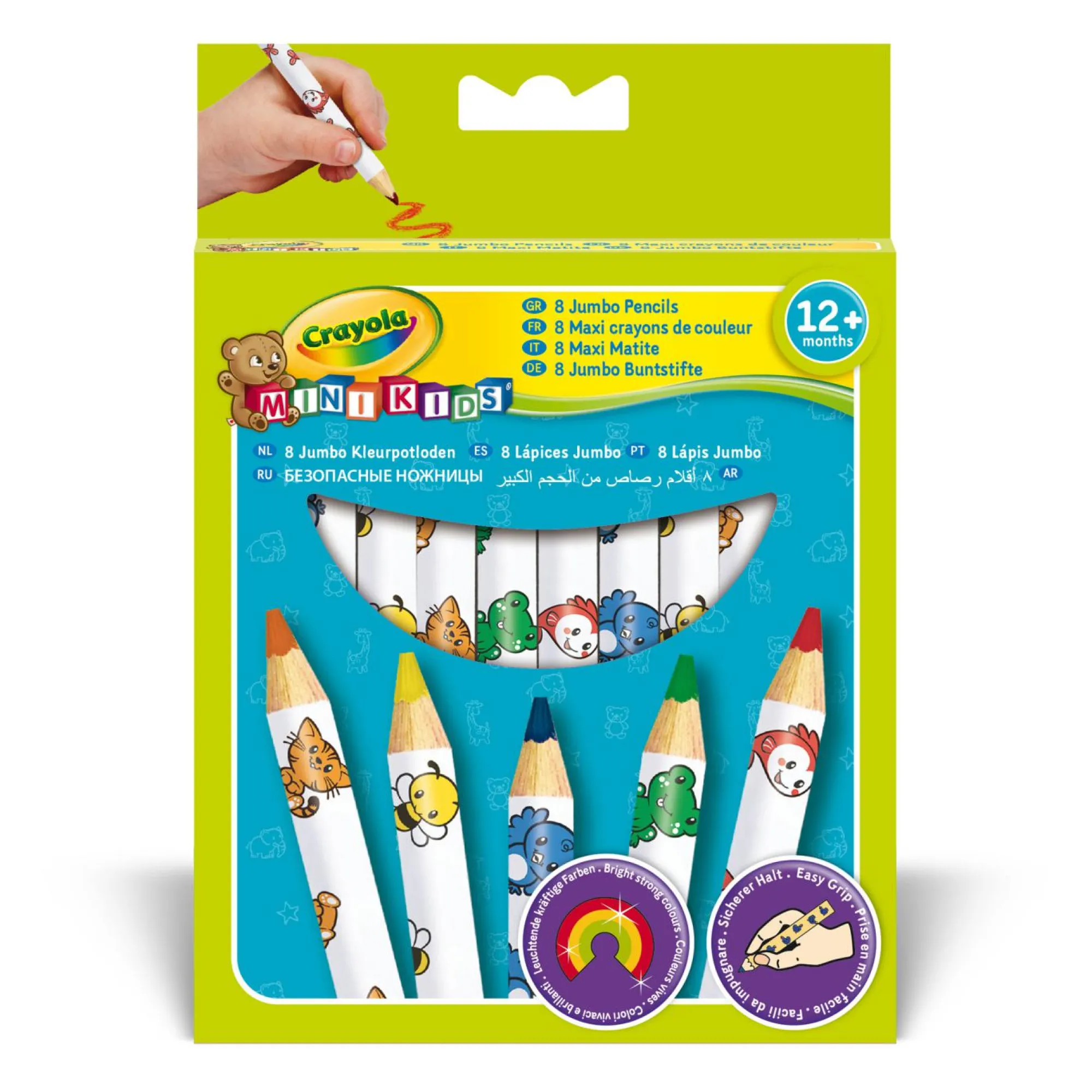 CRAYOLA 8 maxi matite colorate minikids> Cancelleria E Accessori