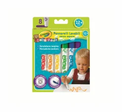 CRAYOLA 8 pennarelli lavabili mini kids> Kit Artistici E Pittura