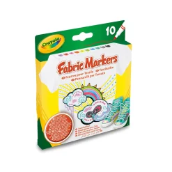 CRAYOLA 10 pennarelli per tessuto> Cancelleria E Accessori