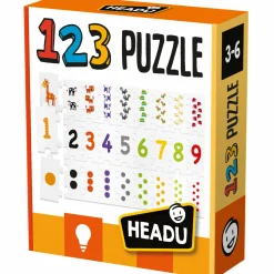 HEADU 123 puzzle. numeri e quantità in sequenza! s.t.e.m. 3-6 anni> Primi Apprendimenti