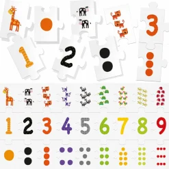 HEADU 123 puzzle. numeri e quantità in sequenza! s.t.e.m. 3-6 anni> Primi Apprendimenti