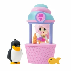 Adopt me! cuccioli da amare! gelateria con gelataia, personaggio e accessorio> Mini Dolls