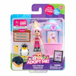 Adopt me! cuccioli da amare! gelateria con gelataia, personaggio e accessorio> Mini Dolls