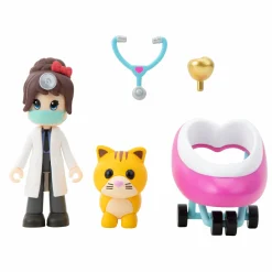 Adopt me! cuccioli da amare! dottoressa heart, cucciolo e accessorio> Mini Dolls