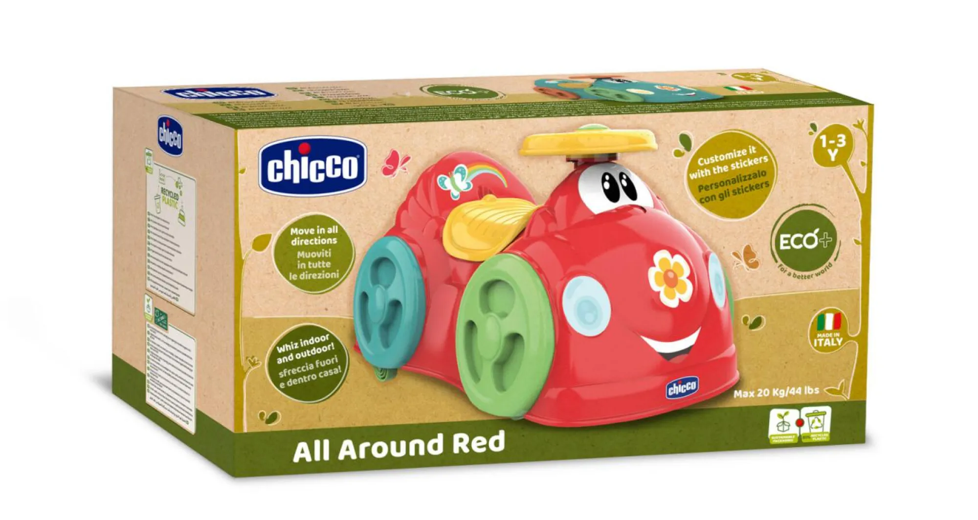 Chicco All around rosso eco+> Cavalcabili E Primi Passi
