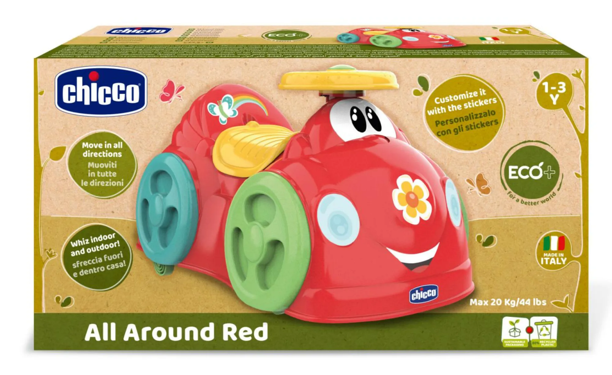 Chicco All around rosso eco+> Cavalcabili E Primi Passi
