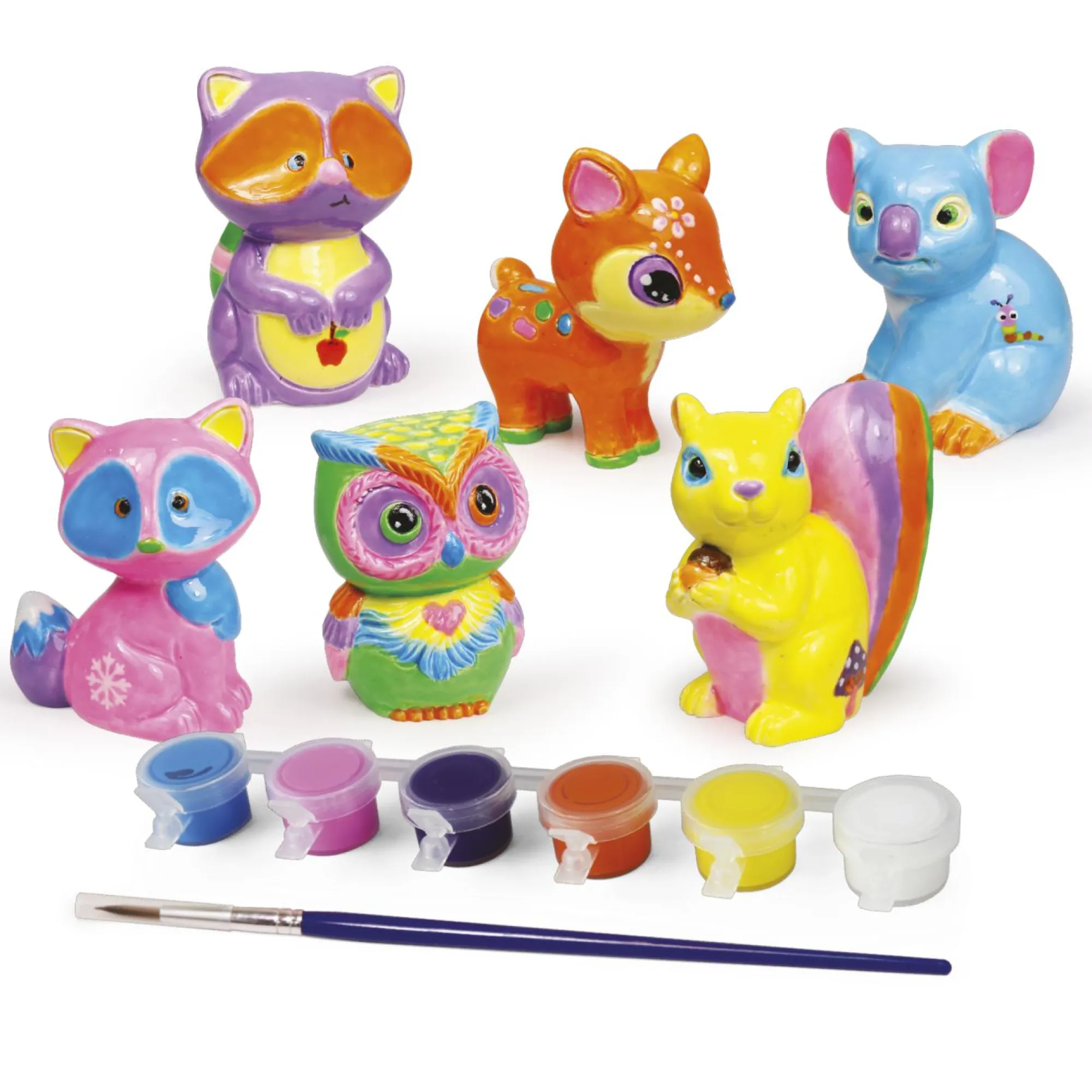 CREA MANIA Animal painting – colora animaletti in gesso> Kit Artistici E Pittura