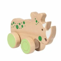 WOOD 'N' PLAY Animali in legno con ruote assortiti><noscript><img width=