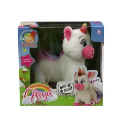 AMI PLUSH Arya unicorno interattivo che cammina e nitrisce – 27 cm –><noscript><img width=