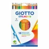 GIOTTO Ast. pastelli stilnovo 18 pz> Cancelleria E Accessori