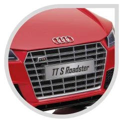 SUN&SPORT Audi tt s roadster 12v per bambini – auto elettrica con batteria al litio, telecomando e luci funzionanti -3+> Cavalcabili Elettrici