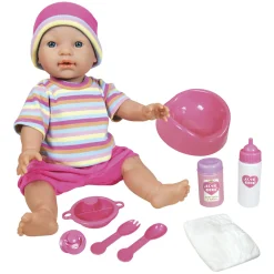 LOVE BEBE' Bambola robin 43 cm con set accessori – love bebè> Bambolotti