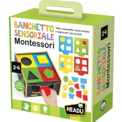 HEADU Banchetto sensoriale montessoritanti giochi di osservazione e manualità per i più piccolimade in italy> Primi Apprendimenti
