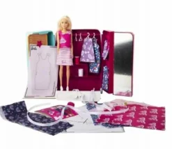 Barbie – armadio crea la moda, playset armadio crea la moda con bambola inclusa, tanti accessori, 3+ anni, y2737> Fashion Dolls