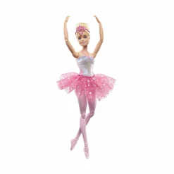 Barbie – dreamtopia luci scintillanti, ballerina magico tutu, bambola dai capelli biondi, con luci, coroncina e tutù rosa, giocattolo per bambini, 3+ anni, hlc25> Fashion Dolls