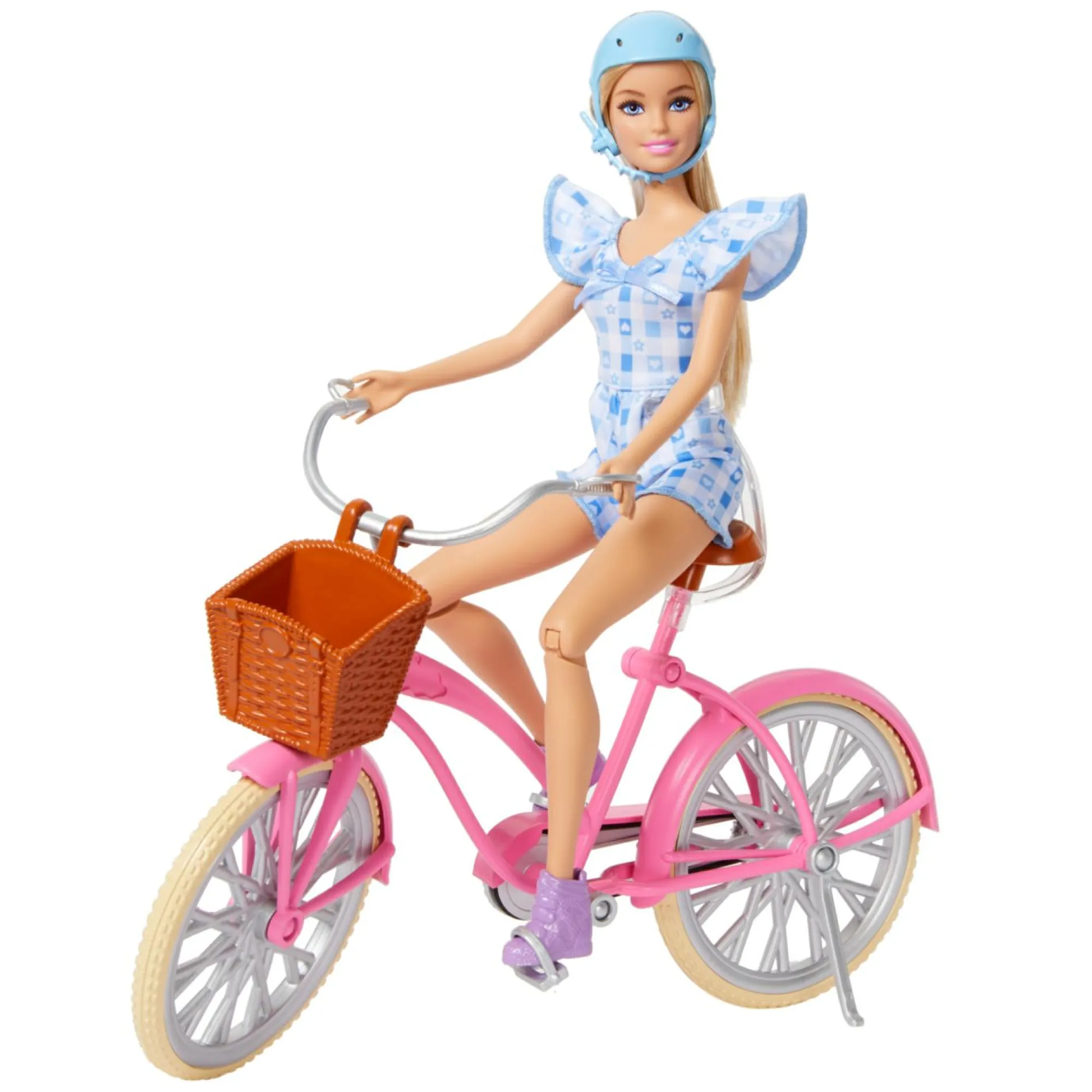 Barbie – divertimento in giardino, set con 3 bambole, 2 cuccioli, bicicletta, skateboard e accessori> Fashion Dolls