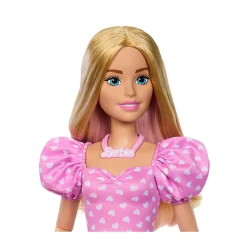Barbie – grande amica, bambola bionda alta 71 cm con top rosa, gonna in denim e stivali da cowboy, accessori inclusi> Fashion Dolls