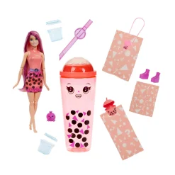 Barbie – pop reveal serie bubble tea, bambola alla moda mango mochi profumata con cucciolo e 8 accessori a sorpresa con effetto cambia colore><noscript><img width=