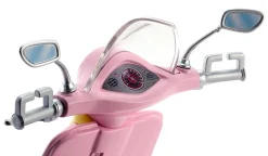 Barbie – scooter & cagnolino, con cucciolo e casco inclusi> Camper E Veicoli Per Bambole