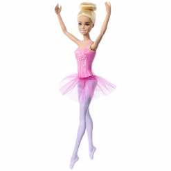 Barbie ballerina base, bambola snodata con tutù e chignon> Fashion Dolls
