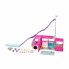 Barbie camper dei sogni playset con veicolo con ruote funzionanti, 7 aree gioco, piscina, scivolo e +60 accessori, giocattolo per bambini 3+ anni> Camper E Veicoli Per Bambole