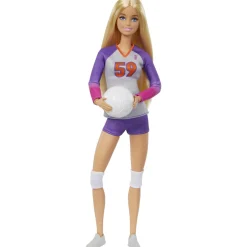 Barbie carriere – pallavolista, bambola snodata con divisa sportiva, palla e accessori inclusi><noscript><img width=