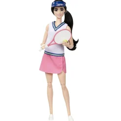 Barbie carriere – tennista, bambola sportiva snodata con racchetta e accessori inclusi><noscript><img width=