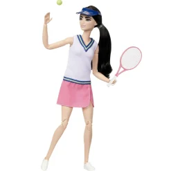 Barbie carriere – tennista, bambola sportiva snodata con racchetta e accessori inclusi><noscript><img width=