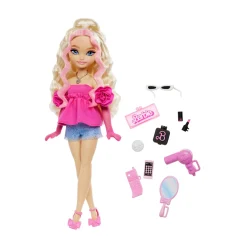 Barbie dream besties – “malibu”, bambola bionda alla moda con 11 accessori a tema capelli e make-up inclusi> Fashion Dolls