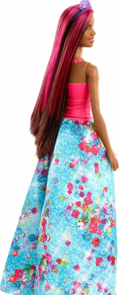 Barbie - dreamtopia bambola principessa con ciocca rosa, 30.5 cm, giocattolo per bambini 3+ anni, multicolore> Fashion Dolls