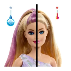 Barbie party unboxed – birthday bows serie compleanno del cucciolo, bambola con 10 accessori a sopresa ed effetto cambia colore> Fashion Dolls