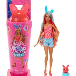 Barbie pop reveal serie frullati – bambola assortita con cerchietto e cucciolo incluso + 8 accessori a sorpresa><noscript><img width=