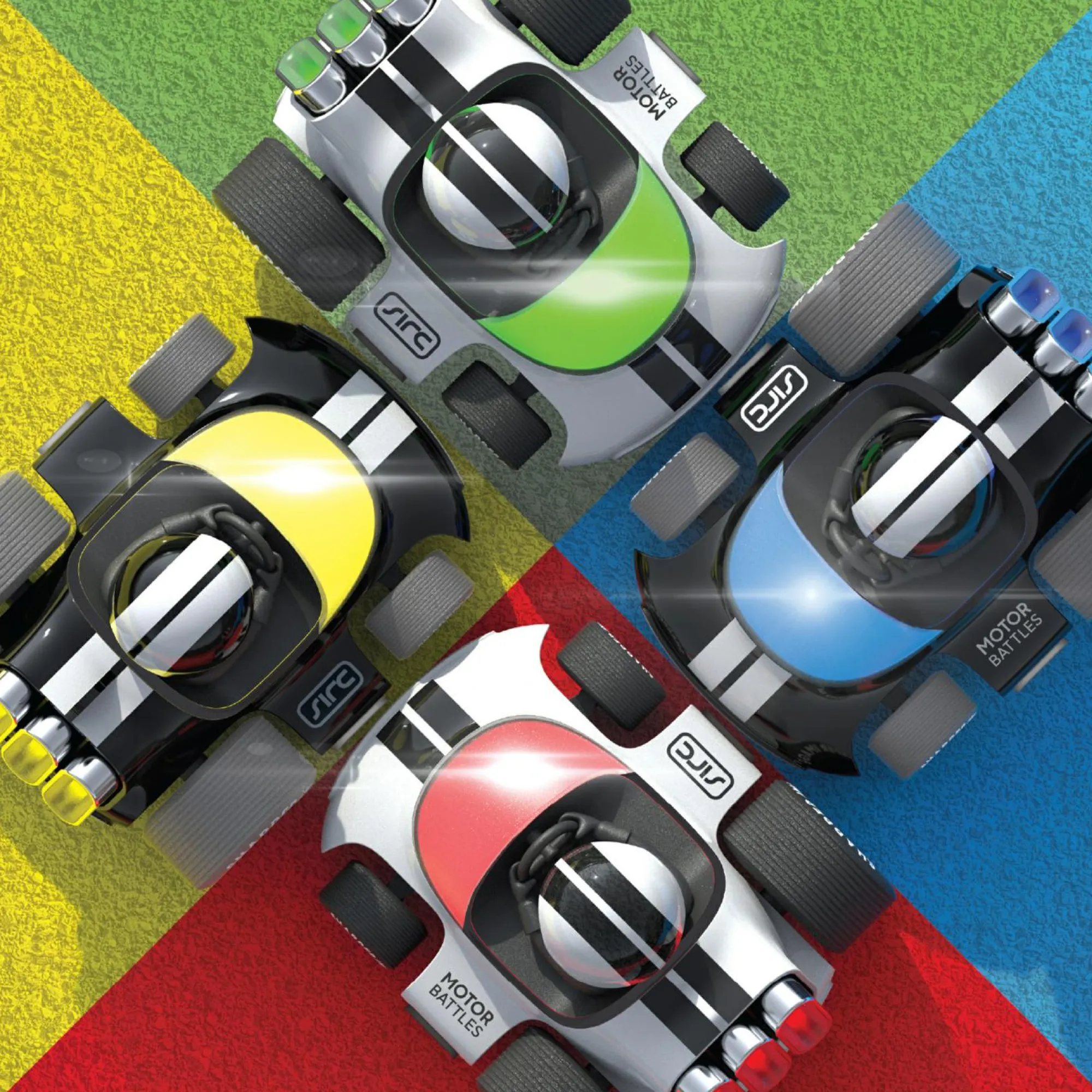 Sharper Image Battaglie rc  team battle racers – auto radiocomandate con luci led, controllo a lungo raggio, e azione multiplayer> Macchinine Telecomandate