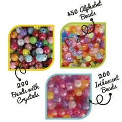 CREA MANIA Beads collection – collezione di perline per creare gioielli personalizzati – 3 stili unici –><noscript><img width=