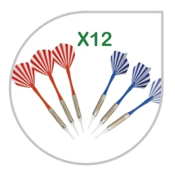 SUN&SPORT Bersaglio elettronico 38cm con 12 freccette incluse><noscript><img width=