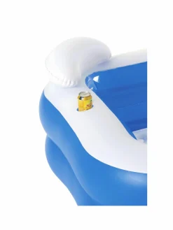 Bestway piscina family pentagono 213x206x69 cm con due sedute, due poggiatesta e due portabicchieri><noscript><img width=