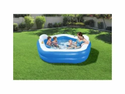 Bestway piscina family pentagono 213x206x69 cm con due sedute, due poggiatesta e due portabicchieri><noscript><img width=
