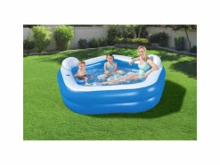 Bestway piscina family pentagono 213x206x69 cm con due sedute, due poggiatesta e due portabicchieri><noscript><img width=