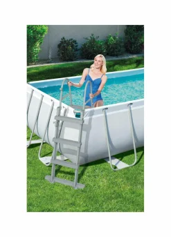 Bestway piscina power steel frame  rettangolare cm. 404x201x100> Piscine Da Giardino