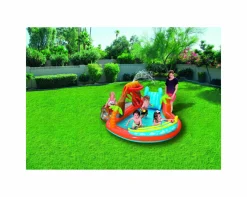 Bestway play center vulcano 265x265x104 cm con fondo gonfiabile, scivolo, spruzzo, gioco con anello e palline><noscript><img width=