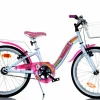 Bici bambina unicorn 20″ – colori arcobaleno, telaio in acciaio, freni anteriori e posteriori, cestino, catarifrangenti e parafanghi per bambine dai 7 a 11 anni> Biciclette Per Bambini