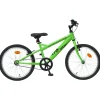 SUN&SPORT Bici verde 20″ pollici – telaio in acciaio, freni anteriori e posteriori> Biciclette Per Bambini