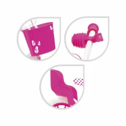 SUN&SPORT Bicicletta 12″ – rosa. freno caliper frontale – porta bambola e cestello inclusi – adatta per  bambini dai 3-5 anni><noscript><img width=