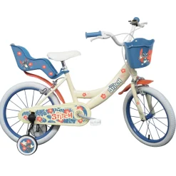 Disney Bicicletta da 14 pollici di stitch, con cestino e portabambole> Biciclette Per Bambini