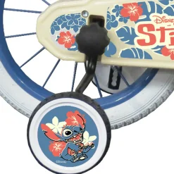 Disney Bicicletta da 14 pollici di stitch, con cestino e portabambole> Biciclette Per Bambini