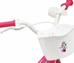 Minnie Bicicletta da 12 pollici di , con stabilizzatori laterali, cestino anteriore personalizzato> Biciclette Per Bambini