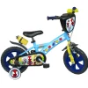 SPIDEY Bicicletta da 12 pollici di con stabilizzatori laterali e scudo personalizzato – telaio in metallo- cerchi in plastica – freno caliper, ruota fissa> Biciclette Per Bambini