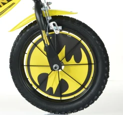 DC COMICS Bicicletta da bambino batman ruota 14 pollici con rotelle, freno e scudo anteriore – adatta a 5-7 anni – ideale per imparare a pedalare in autonomia con massima sicurezza> Biciclette Per Bambini